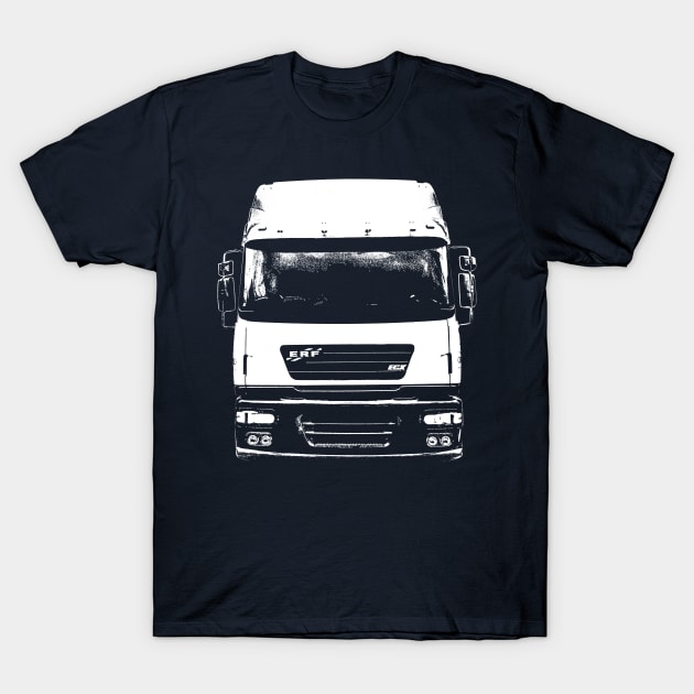 Classic ERF ECX lorry white monoblock T-Shirt by soitwouldseem